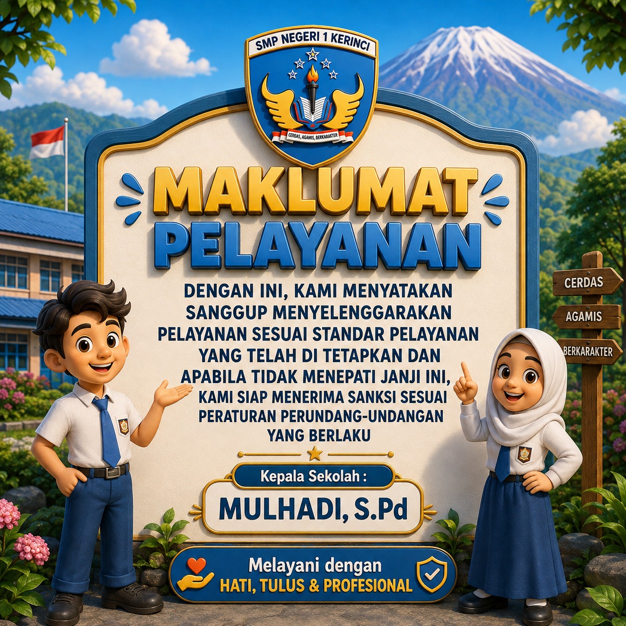 Maklumat Pelayanan SMP Negeri 1 Kerinci
